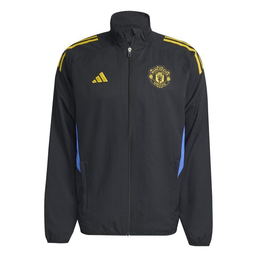 Manchester United Training Jacket Presentation Tiro 25 EU - Black/Hi-Res Blue/Tribe Yellow - Men's-SoccerKits Hub | Buy Soccer Jerseys Online